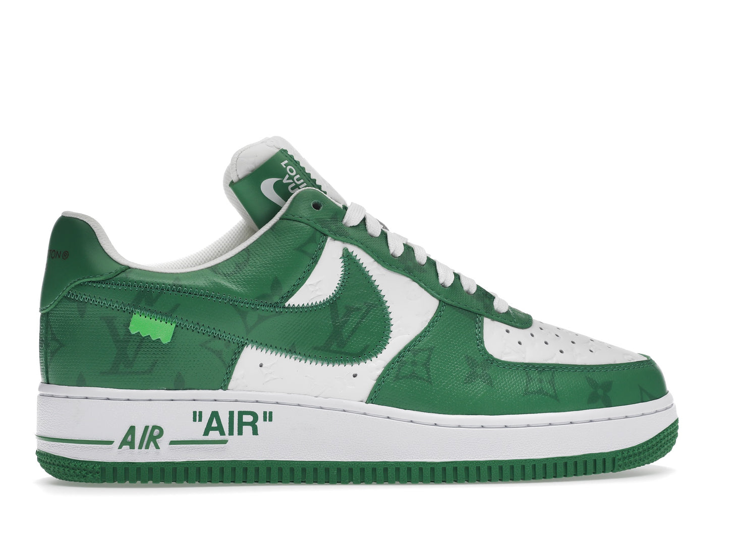 Louis Vuitton Nike Air Force 1 Low By Virgil Abloh White Green