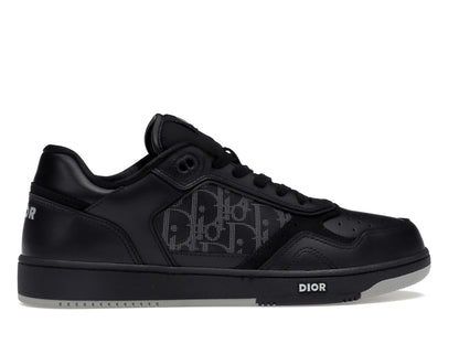 Dior B27 Low Black Dior Oblique Galaxy Leather Grey