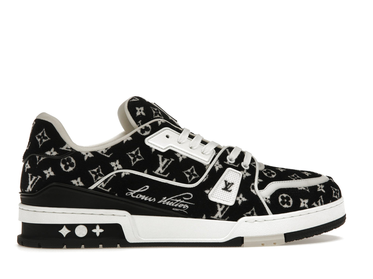 Louis Vuitton Trainer Black Monogram Textile