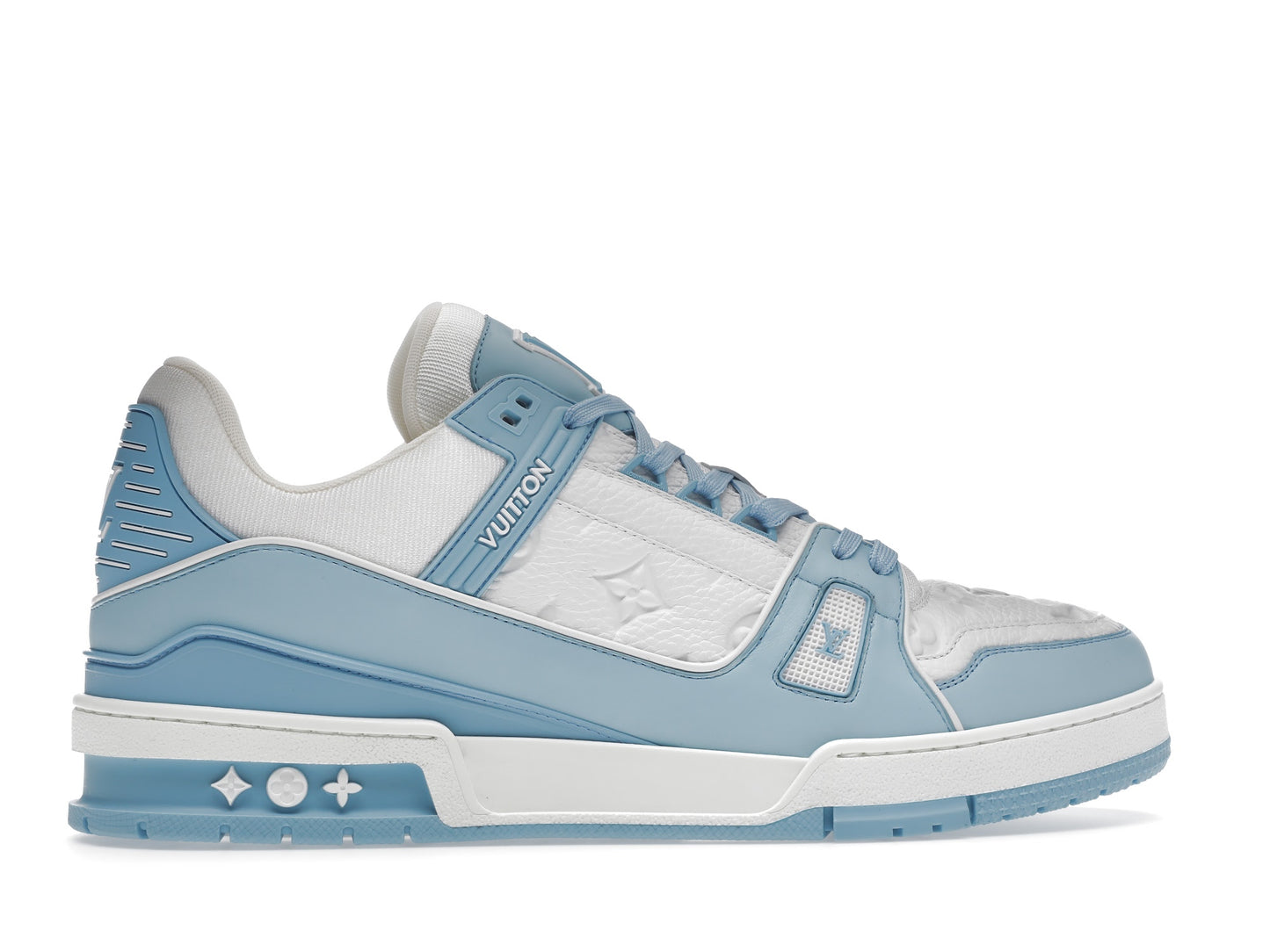 Louis Vuitton Trainer Low Blanc Bleu Ciel 