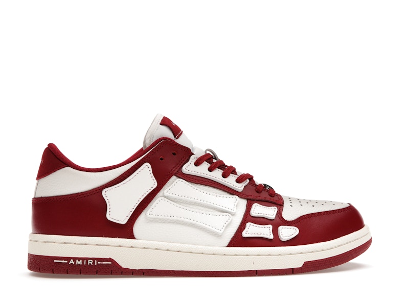 AMIRI Skel Top Low Rouge Blanc 
