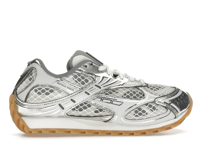 Bottega Veneta Orbit Silver White