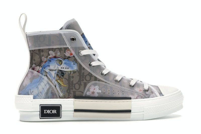 Dior B23 High Canvas Sorayama Dinosaur Brown