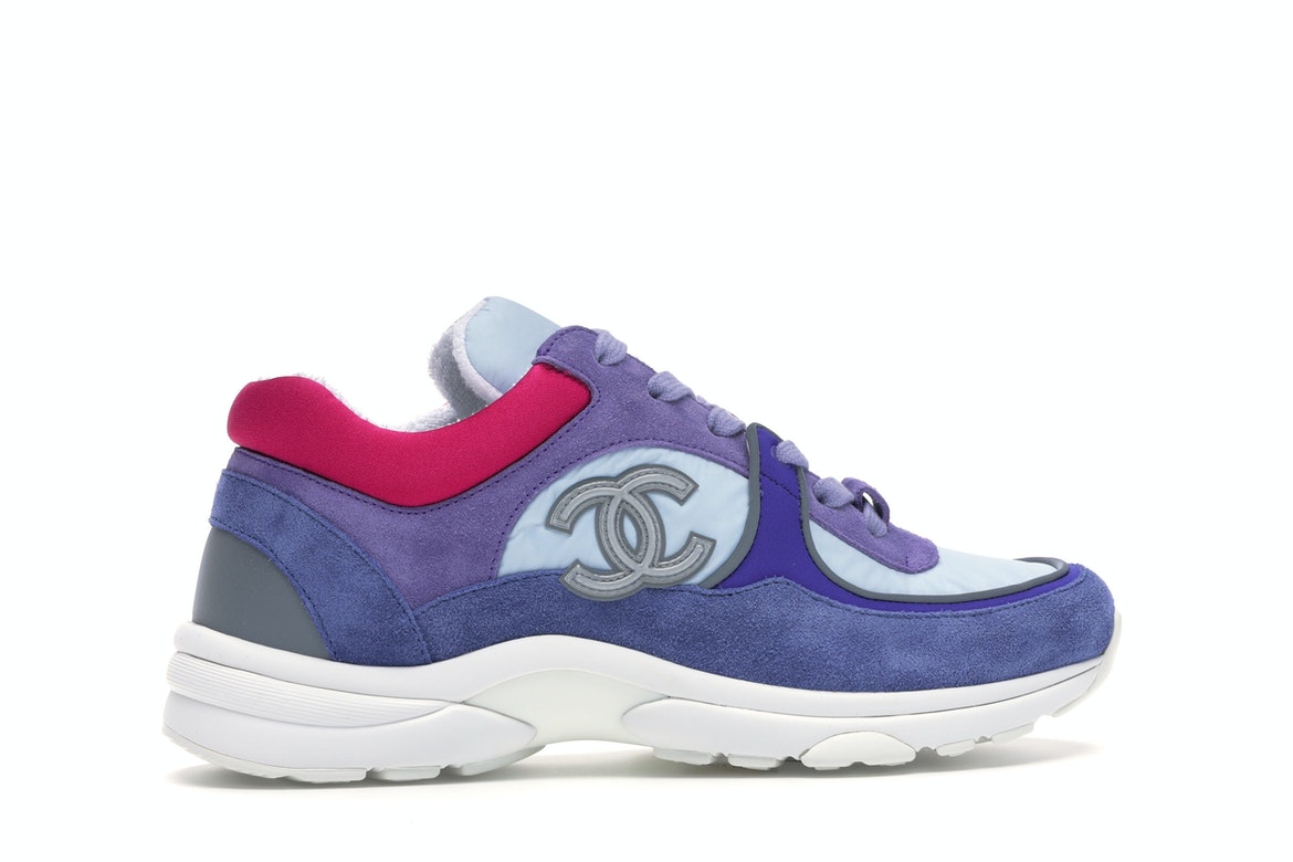 Chanel Low Top Trainer CC Ivory Blue