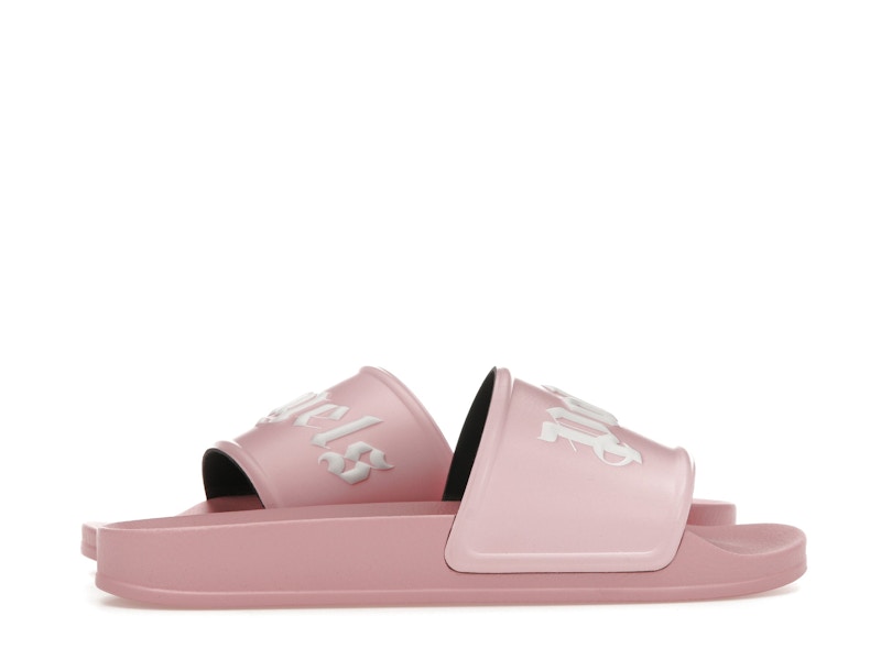 Palm Angels Pool Slides Soft Pink White
