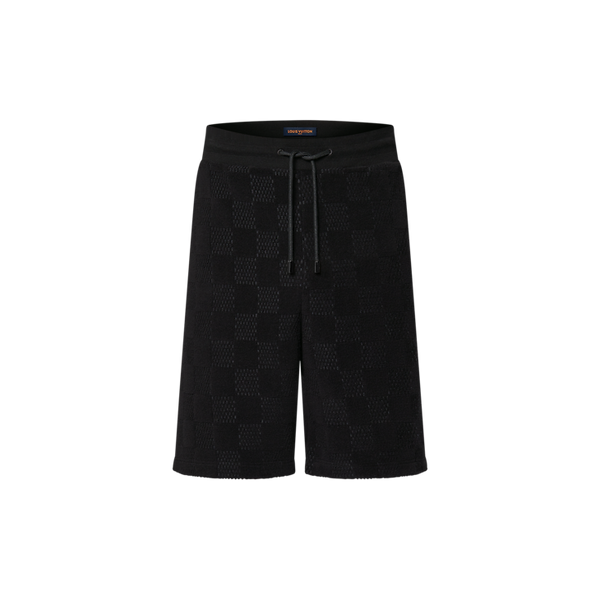Louis Vuitton Damier French Terry Cotton Shorts Meteorite
