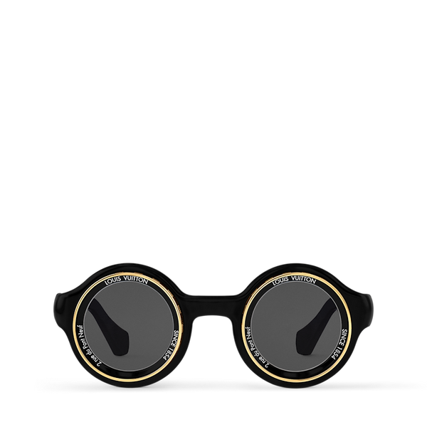 Louis Vuitton LV Super Vision Round Sunglasses Black (Z2598U)
