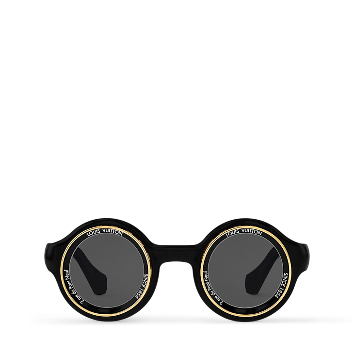 Louis Vuitton LV Super Vision Round Sunglasses Black (Z2598U)