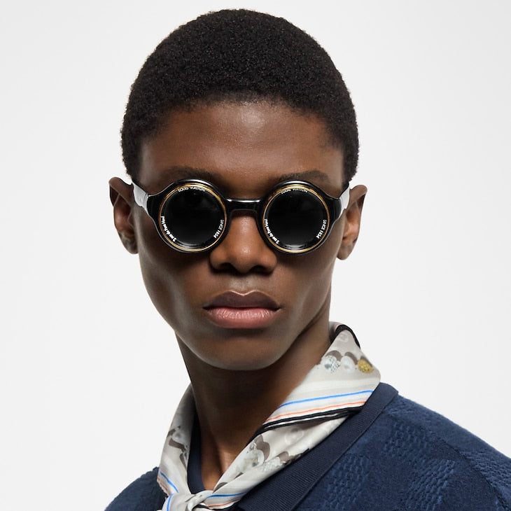 Louis Vuitton LV Super Vision Round Sunglasses Black (Z2598U)