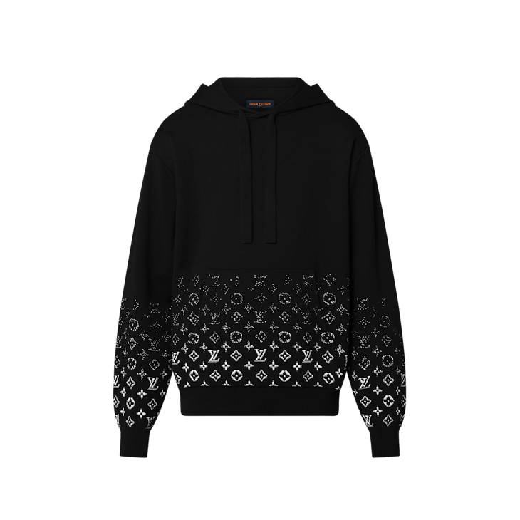 Louis Vuitton Gradient Cotton Hoodie Black/White