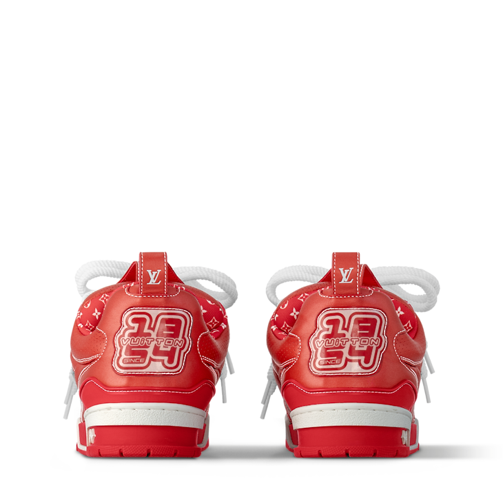 Louis Vuitton LV Skate Red Metallic and perforated calf leather