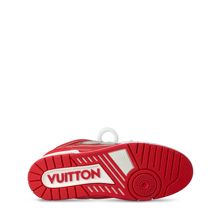 Louis Vuitton LV Skate Red Metallic and perforated calf leather