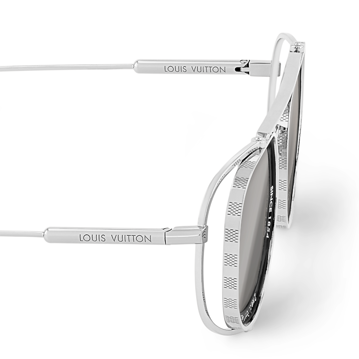 Louis Vuitton LV Supervision Metal Sunglasses Silver