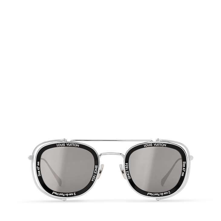 Louis Vuitton LV Supervision Metal Sunglasses Silver