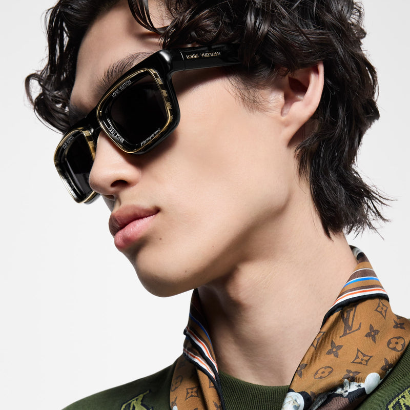 Louis Vuitton LV Super Vision Square Sunglasses Black (Z2599U)