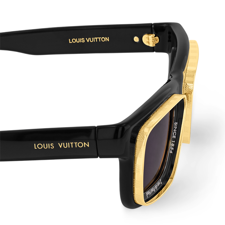 Louis Vuitton LV Super Vision Square Sunglasses Black (Z2599U)