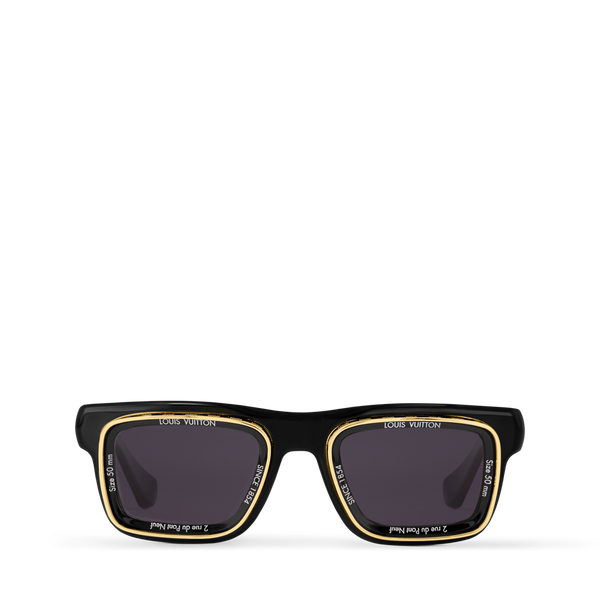 Louis Vuitton LV Super Vision Square Sunglasses Black (Z2599U)