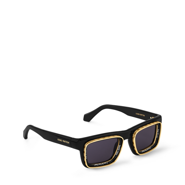 Louis Vuitton LV Super Vision Square Sunglasses Black (Z2599U)