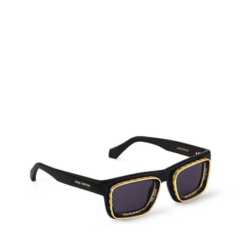 Louis Vuitton LV Super Vision Square Sunglasses Black (Z2599U)