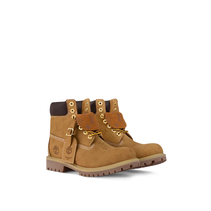 Louis Vuitton Timberland 6" Ankle Boot Wheat Monogram