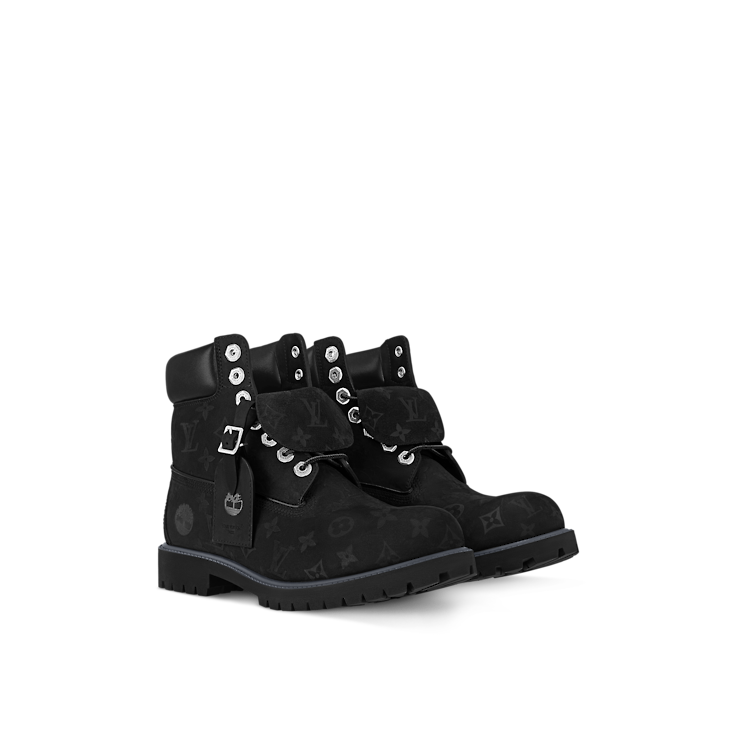 Louis Vuitton Timberland 6" Ankle Boot Black Monogram