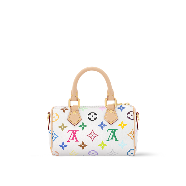 Louis Vuitton x Takashi Murakami Nano Speedy White Multicolored