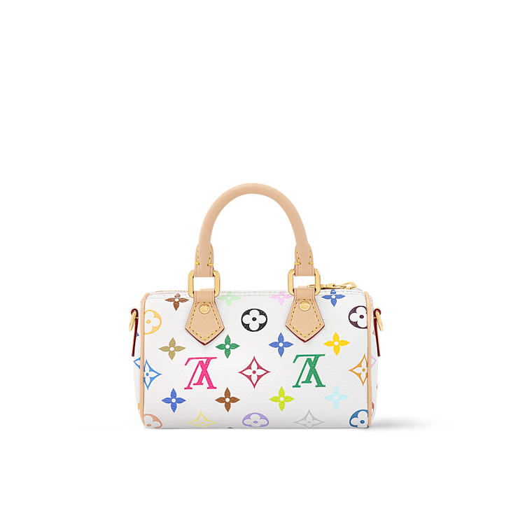 Louis Vuitton x Takashi Murakami Nano Speedy White Multicolored
