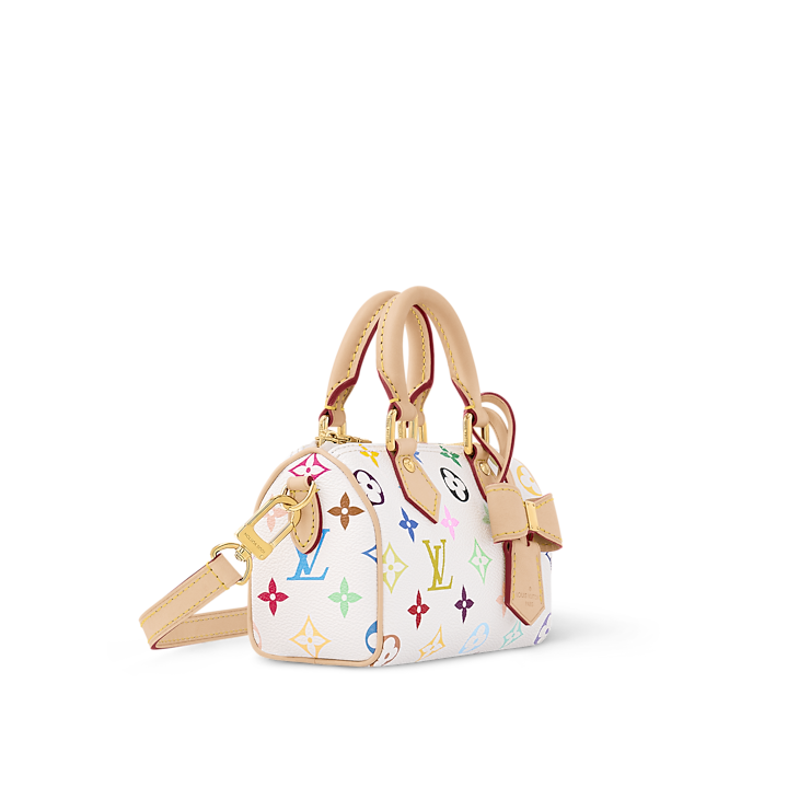 Louis Vuitton x Takashi Murakami Nano Speedy White Multicolored