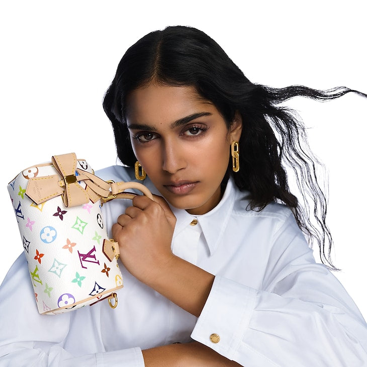 Louis Vuitton x Takashi Murakami Nano Speedy White Multicolored
