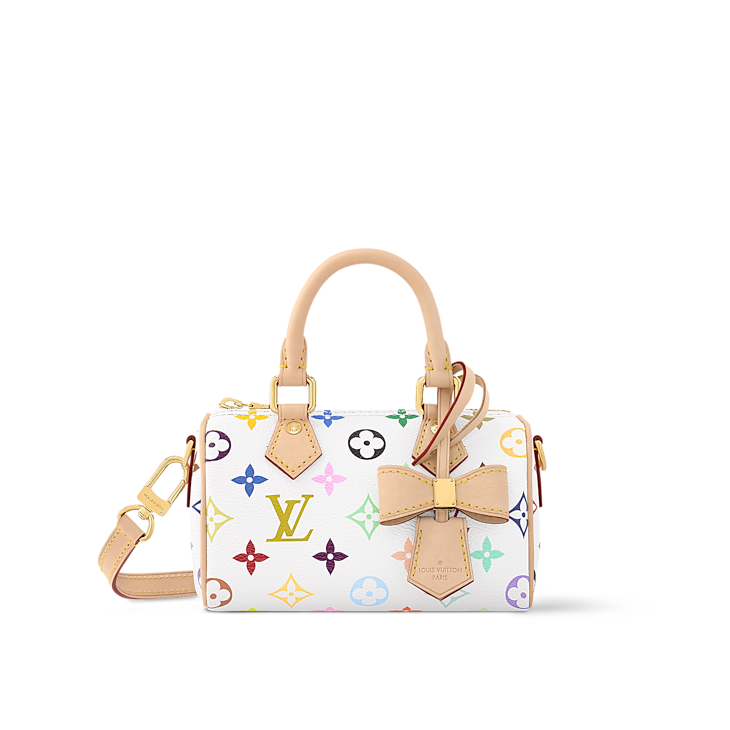 Louis Vuitton x Takashi Murakami Nano Speedy White Multicolored