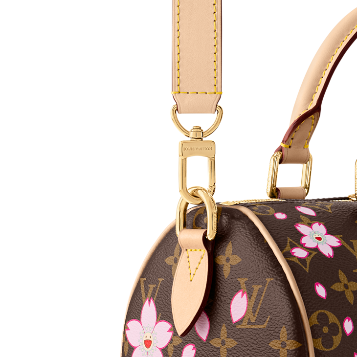 Louis Vuitton x Takashi Murakami Cherry Blossom Speedy Bandouliere 25 Sakura Brown