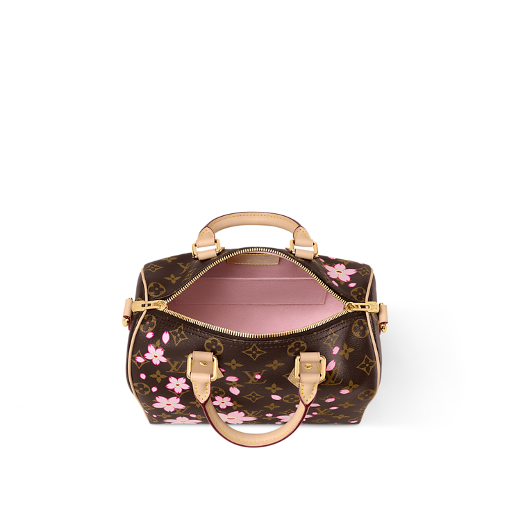 Louis Vuitton x Takashi Murakami Cherry Blossom Speedy Bandouliere 25 Sakura Brown