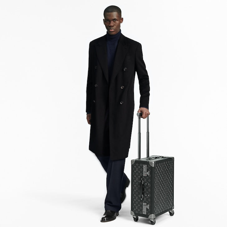 Louis Vuitton Suitcases Rolling Trunk Lana Monogram Eclipse