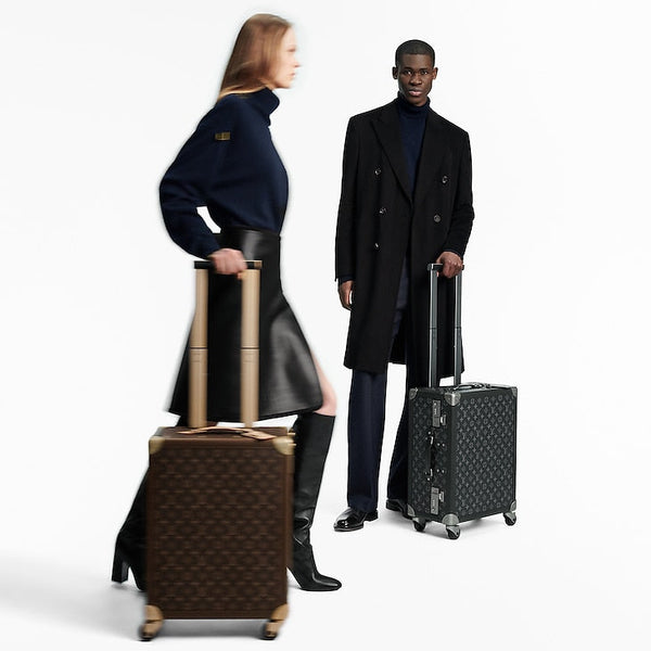 Louis Vuitton Suitcases Rolling Trunk Lana Monogram Eclipse