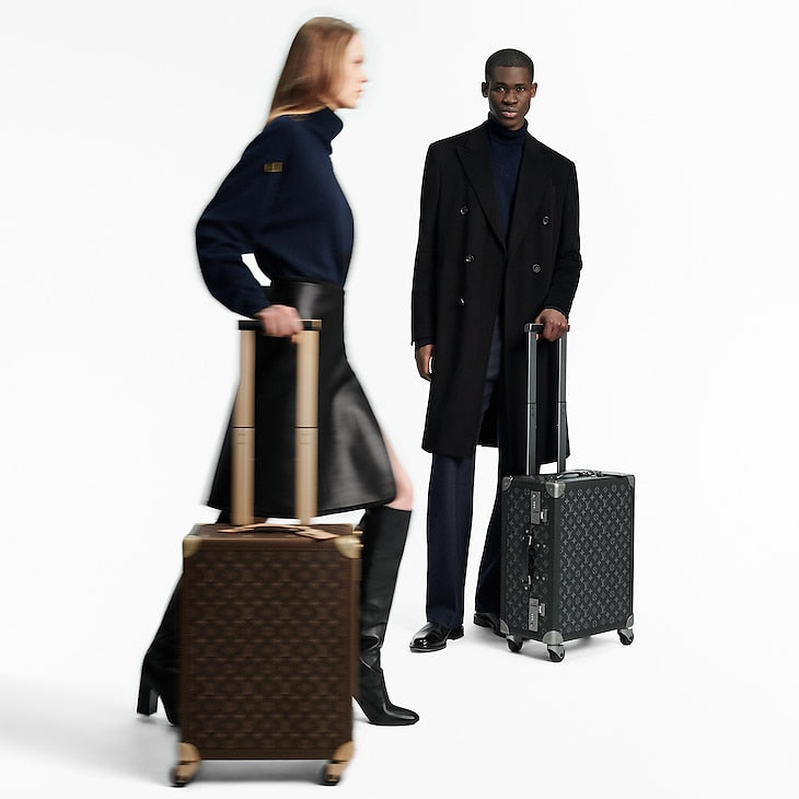 Louis Vuitton Suitcases Rolling Trunk Lana Monogram Eclipse