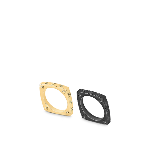 Monogram Bold Rings Stainless steel