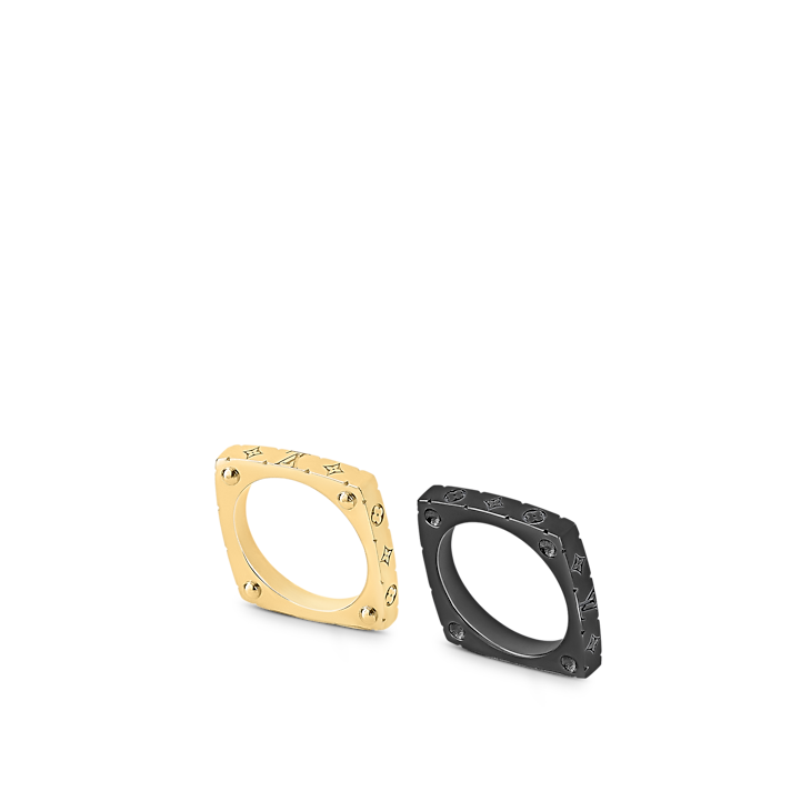Monogram Bold Rings Stainless steel