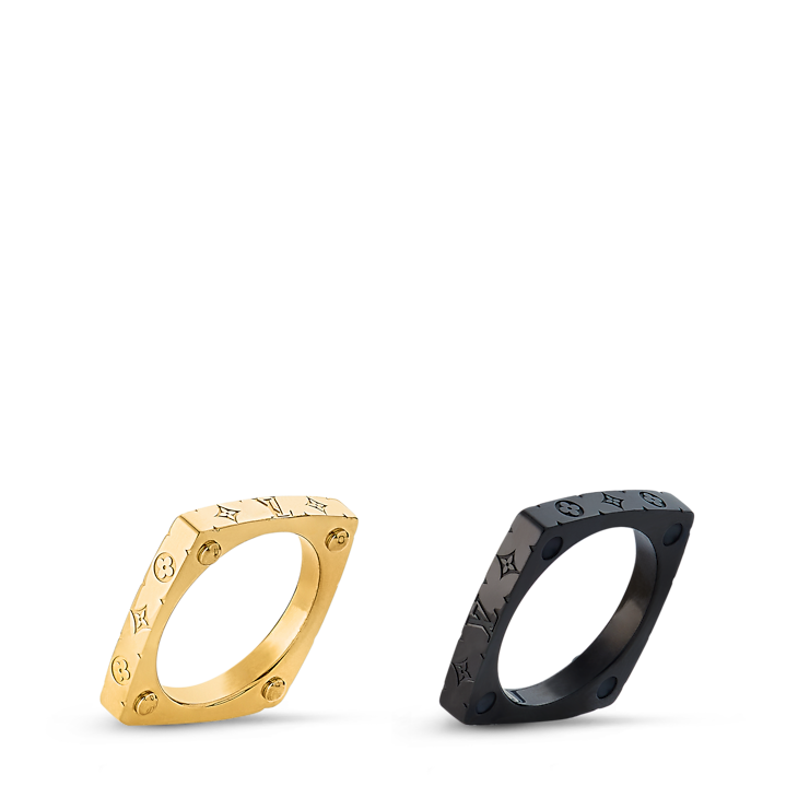 Monogram Bold Rings Stainless steel
