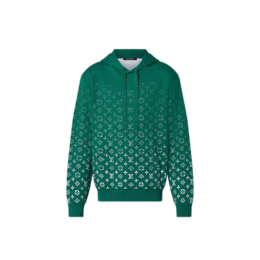 Louis Vuitton Gradient Cotton Hoodie Green