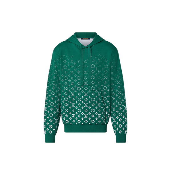 Louis Vuitton Gradient Cotton Hoodie Green