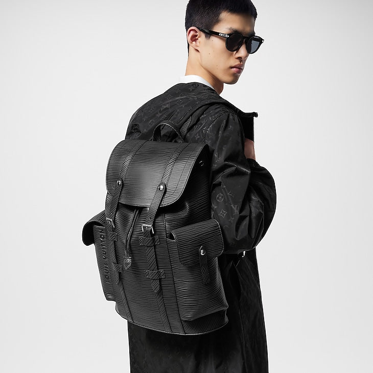 Louis Vuitton Backpack Christopher Epi PM Noir Black