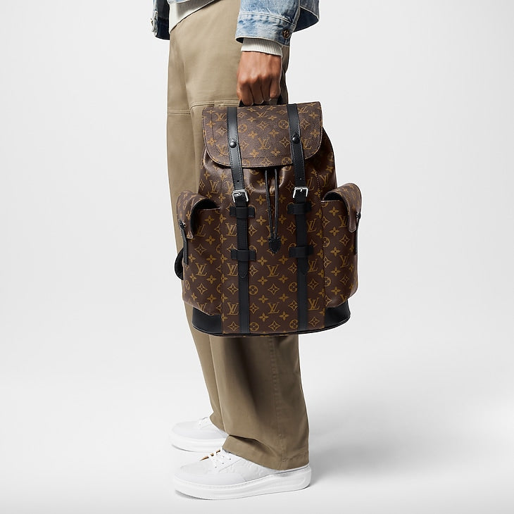 Louis Vuitton Christopher Monogram Macassar PM Brown