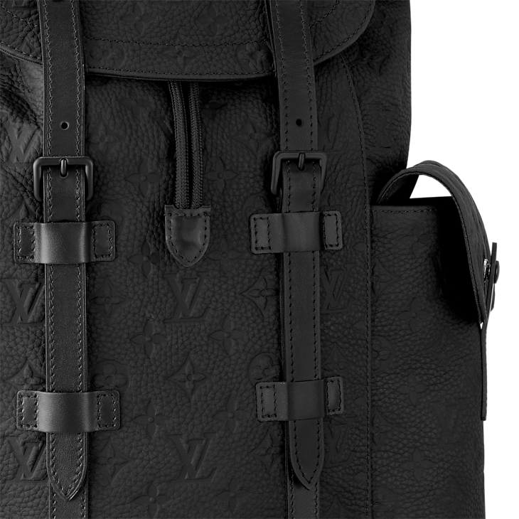 Louis Vuitton Backpack Christopher Epi MM Noir Black