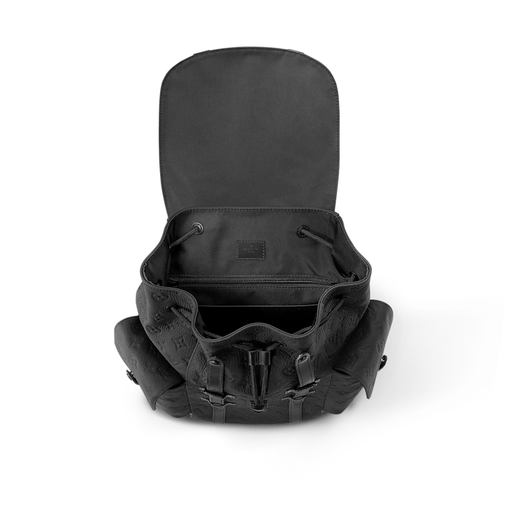Louis Vuitton Backpack Christopher Epi MM Noir Black