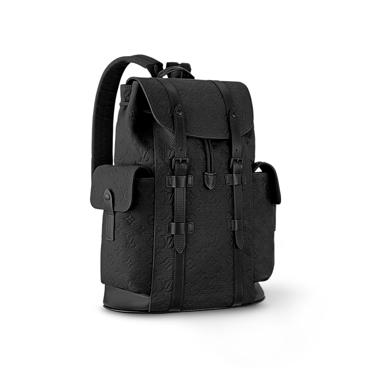 Louis Vuitton Backpack Christopher Epi MM Noir Black