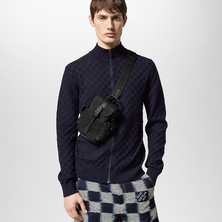 Louis Vuitton Backpack Christopher Epi MM Nano Noir Black