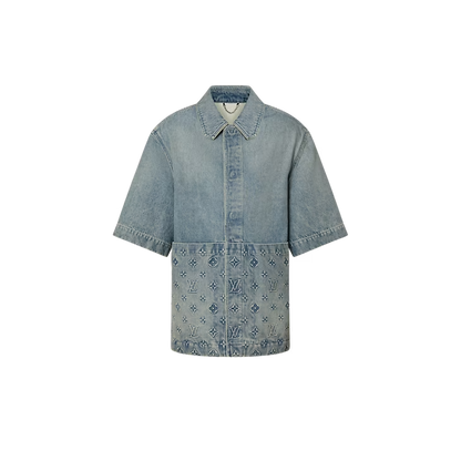 Short-Sleeved Denim Workwear Shirt