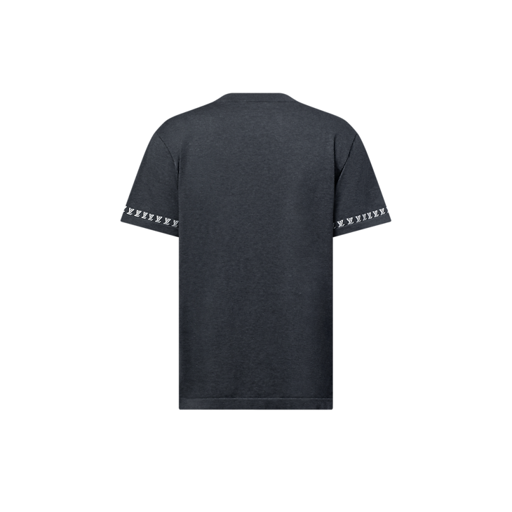 Louis Vuitton Short-Sleeved Cotton Crewneck Dark Heather Gray