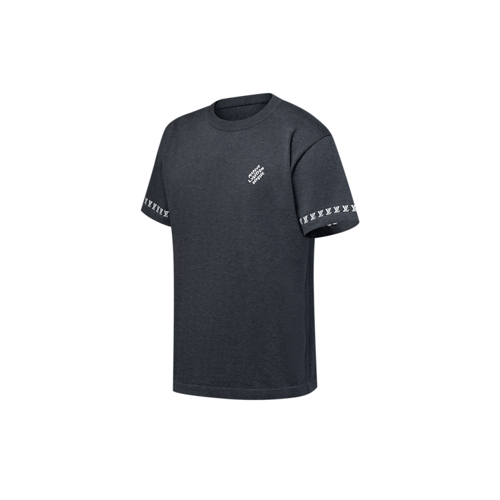 Louis Vuitton Short-Sleeved Cotton Crewneck Dark Heather Gray
