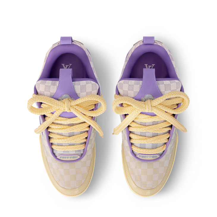 Louis Vuitton LV Skate Purple Gradient Checkerboard Denim